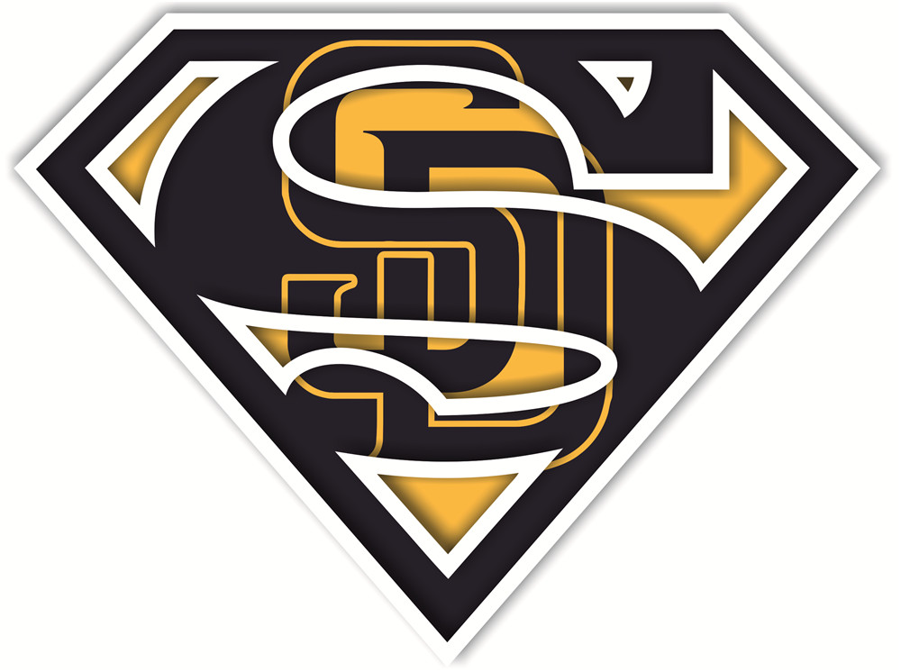 San Diego Padres superman logos iron on heat transfer